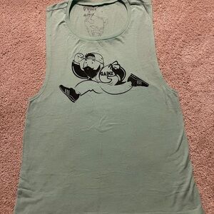 Beast Worx Graphic Workout Tank – “Gainz” Monopoly Man